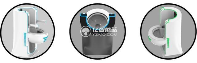 這個(gè)智能坐便器外觀復(fù)古 一瓶水就能完全沖干凈