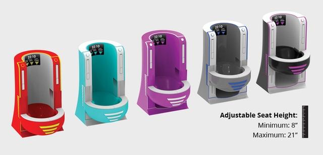 這個智能坐便器外觀復古 一瓶水就能完全沖干凈