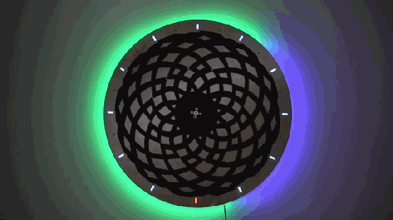 這款時鐘能幫助放松心情 看多了不會總遲到吧?