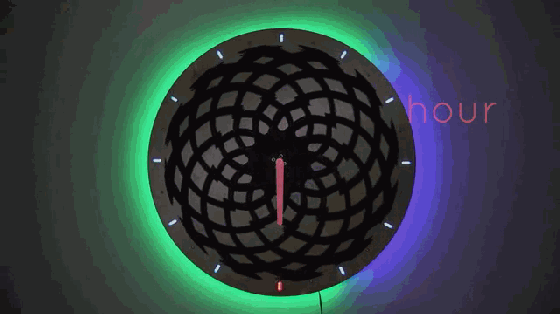 這款時鐘能幫助放松心情 看多了不會總遲到吧?