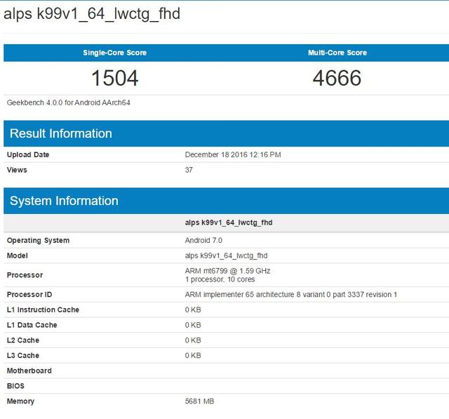 聯發科Helio X30跑分弱爆了這要坑死魅族啊