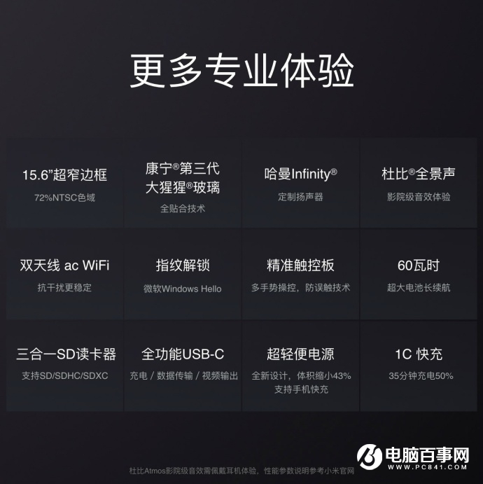 小米筆記本Pro發布:八代Intel酷睿i7,6999元!