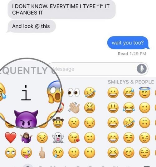 iOS 11再出現新BUG 輸入字母I竟然自動變成 iOS 11再出現新BUG 輸入字母I竟然自動變成