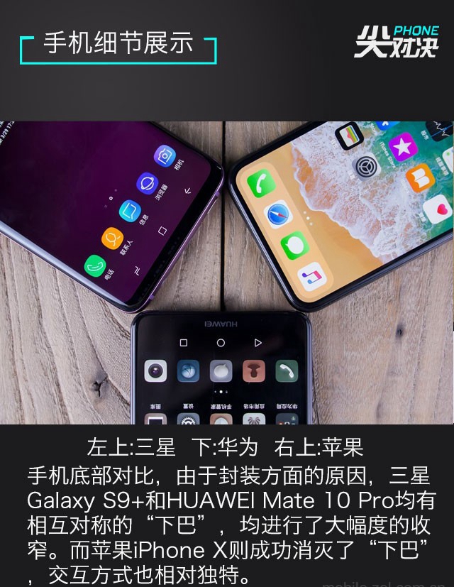 三星S9+、華為Mate10 Pro、iPhone X對比評測 頂級旗艦對決