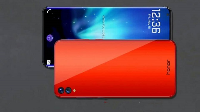 榮耀10概念圖美哭了!100%屏占比 配屏下指紋