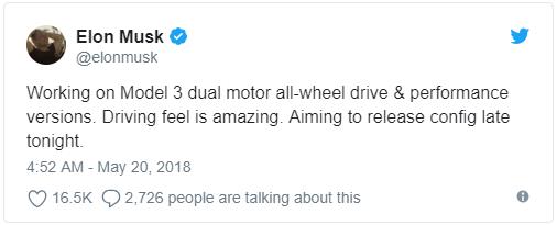 一下兩款 特斯拉新Model 3曝光:駕感驚人