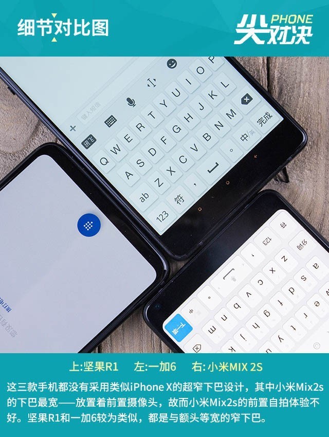 堅果R1、小米MIX2S、一加6對比評測 驍龍845旗艦怎么選？