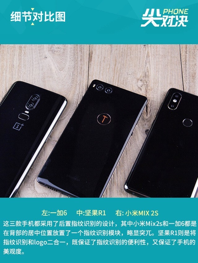堅果R1、小米MIX2S、一加6對比評測 驍龍845旗艦怎么選？