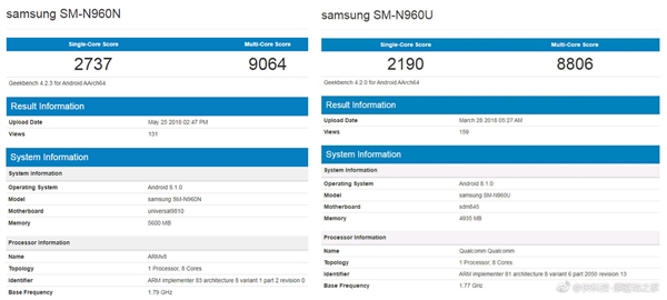 三星Note9曝7月29日發布:Exynos 9810+512G存儲?