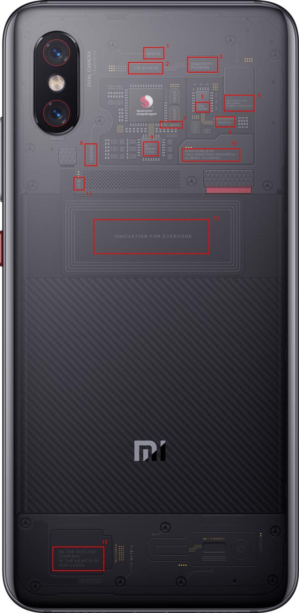 小米8透明探索版背后的故事:暗藏13個彩蛋