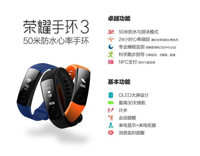 小米手環(huán)3和榮耀手環(huán)3哪個(gè)好？小米手環(huán)3和榮耀手環(huán)3對(duì)比