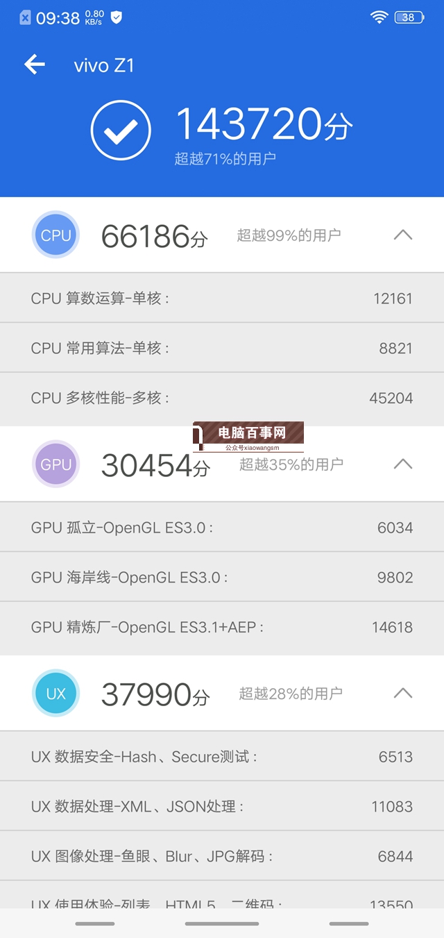 vivo Z1跑分多少 搭載驍龍660vivo Z1安兔兔跑分實測