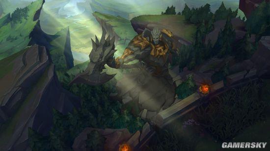 LOL地圖新增神王對決場景:蓋倫、諾手巨大雕像惹眼