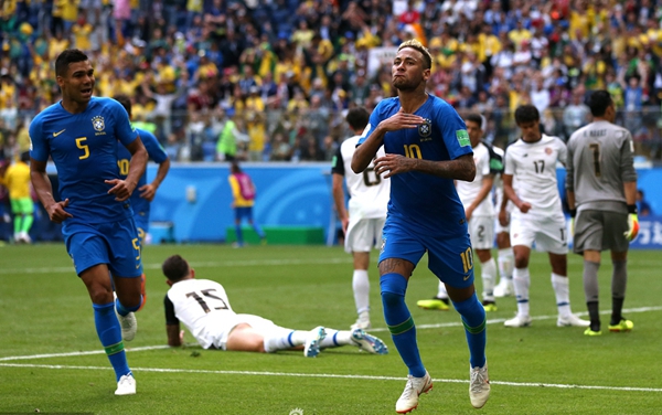 2018世界杯巴西vs哥斯達(dá)黎加視頻回放 巴西2-0哥斯達(dá)黎加視頻