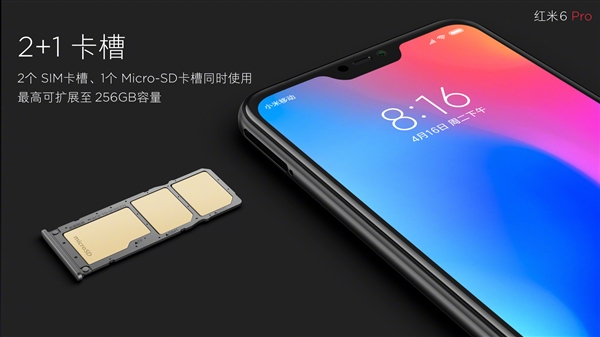 999元起！紅米6 Pro正式發布：小劉海＋4000mAh