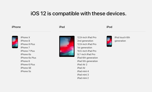 iOS12 GM版正式發(fā)布 正式版9月18日推送