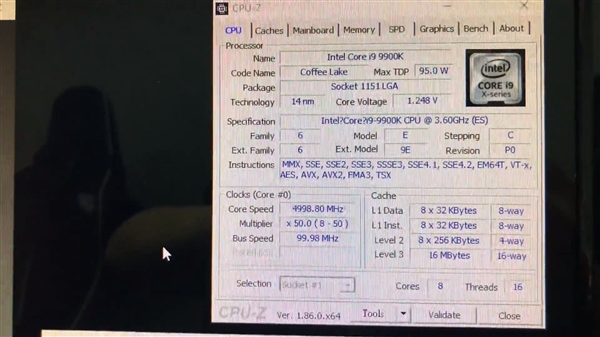 i9-9900K CineBench R15跑分曝光:10核心i9-7900X