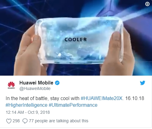 10月16日見(jiàn)!華為海外預(yù)熱Mate 20X新機(jī):發(fā)力<a href=/games/ target=_blank class=infotextkey>游戲</a>性能和散熱