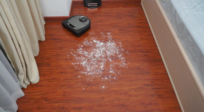 面粉-地板清掃測試