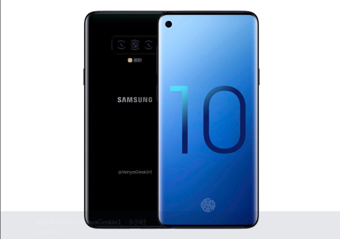 三星Galaxy S10系列渲染圖再曝光：屏下攝像頭，真全面屏