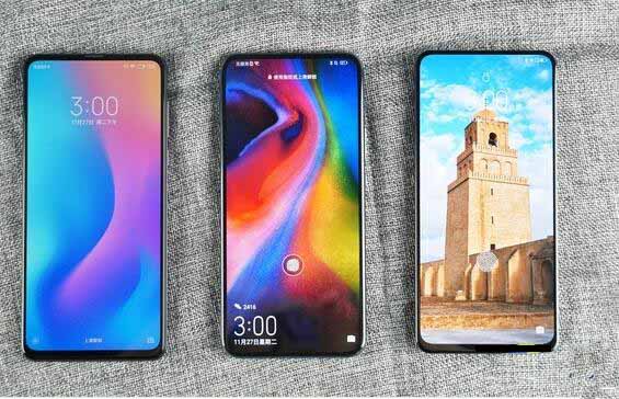 榮耀Magic2/小米MIX3/聯想Z5 Pro外觀對比 