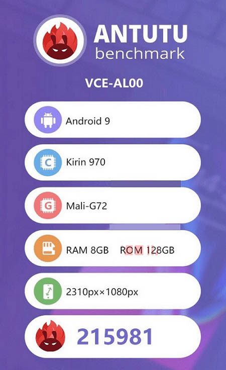 華為Nova4跑分有多少?