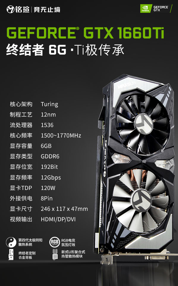 銘瑄GTX1660Ti終結(jié)者性能測(cè)試:一款沒(méi)有短板的顯卡