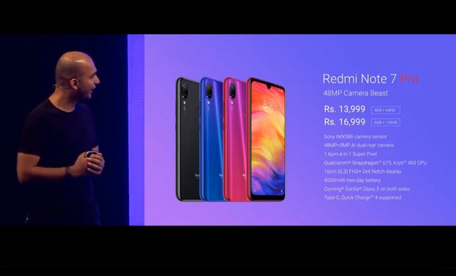 紅米Note7 Pro在印度正式發布 搭載索尼4800萬攝像頭
