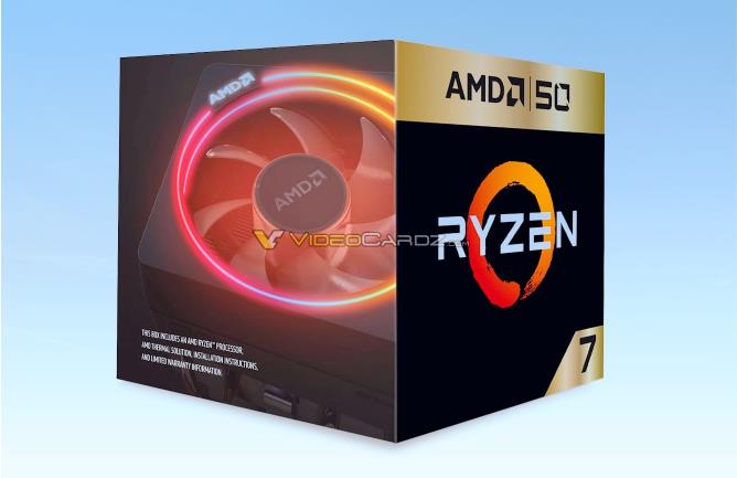 AMD 50周年紀念版銳龍7 2700X產品圖曝光：AMD CEO親筆簽名