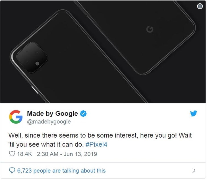 谷歌揭秘Pixel 4設計:確認雙后置攝像頭